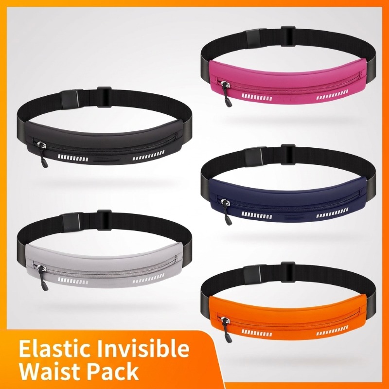 Running Gear For Marathon - Cintura Invisibile Multifunzionale per Corsa, Allenamento,