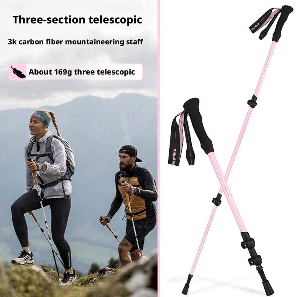 Trekking Pole Carbon - Bastoncini da trekking ultraleggeri pieghevoli a